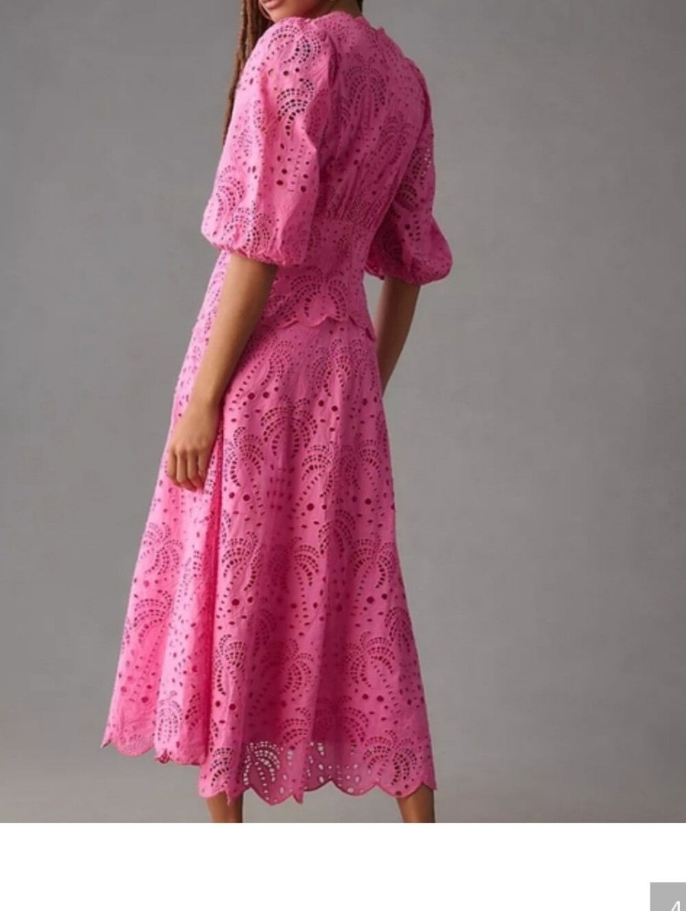 Farm Rio Pink Richilieur Mididress - Picture 5 of 8